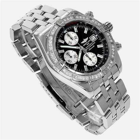 breitling chronomat diamonds|a13356 breitling chronomat evolution price.